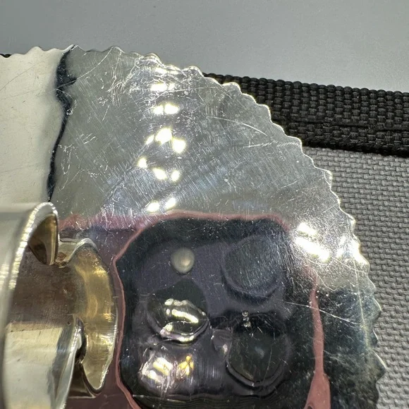 ‼️ MASSIVE ‼️ CZ Blue Opal Dice 🎲 Sterling Silver 925 Handmade Ring Southwestern - Picture 6 of 13